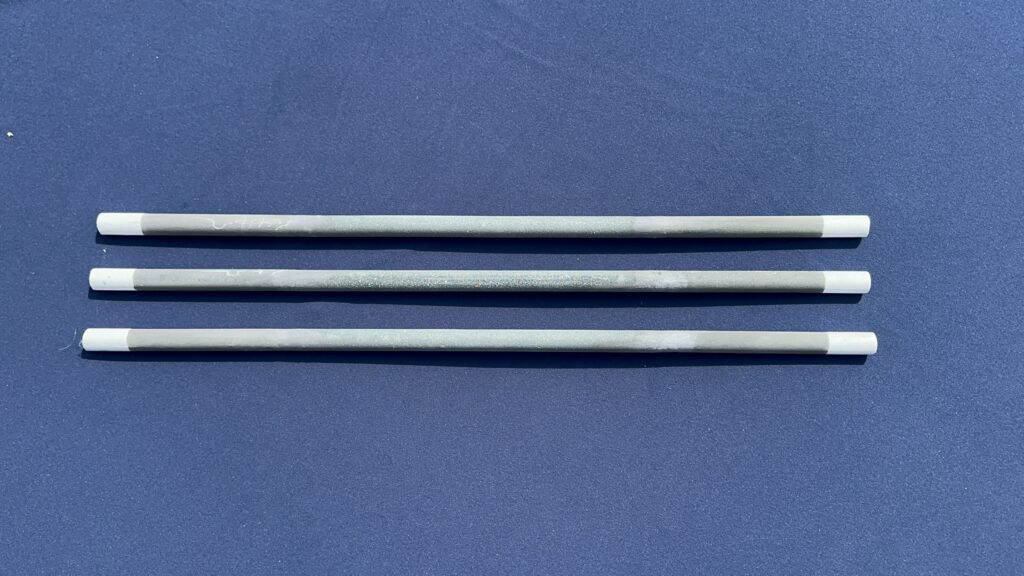 A silicon carbide heating rod is often used in electric furnaces for ceramics