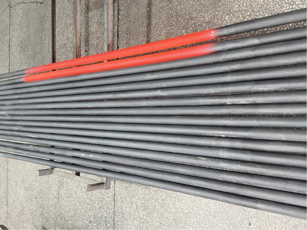 ED rod type SiC heating element with straight hot zone and cold ends